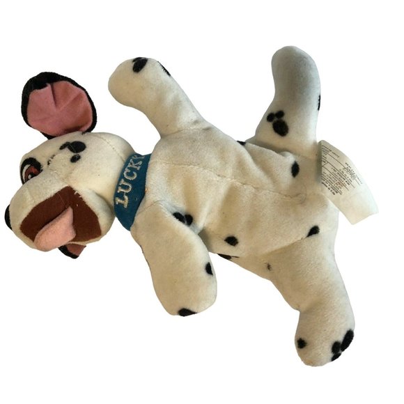 Lucky 101 Dalmatians Mini Bean Bag Disney Stuffed Animal Toy  7 .5" length - Picture 4 of 5